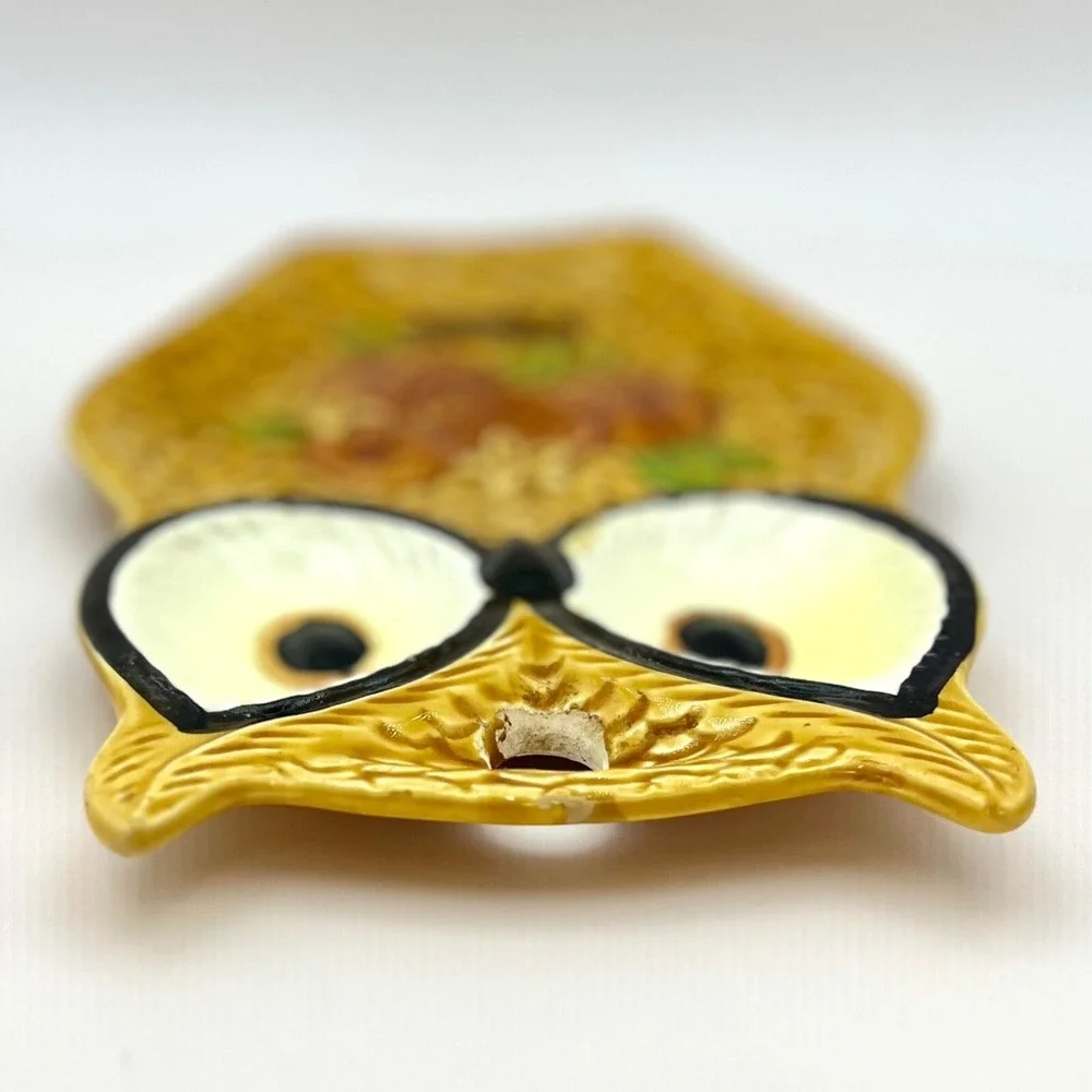 Vintage Florida Souvenir Owl Spoon Rest Oranges‎ Ceramic Trivet Wall Art 4